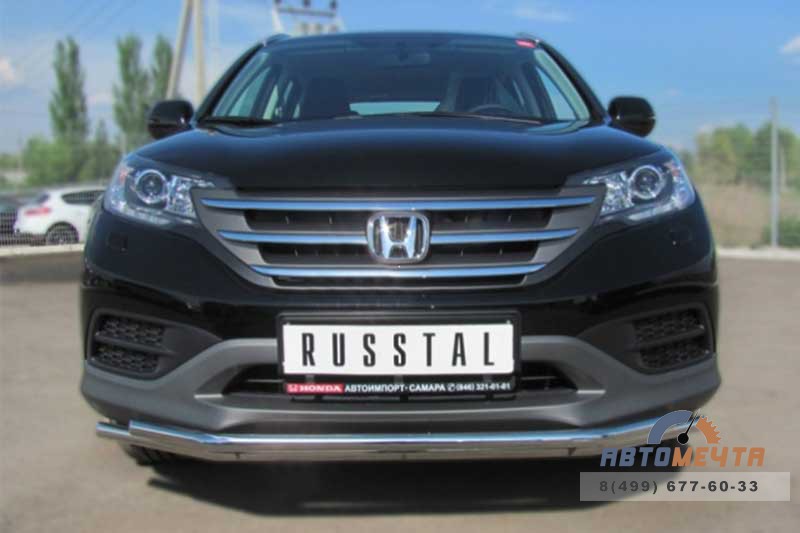 Защита переднего бампера для Honda CR-V d42_ 42 мм (секции) Защита бампера передняя на Honda CR-V