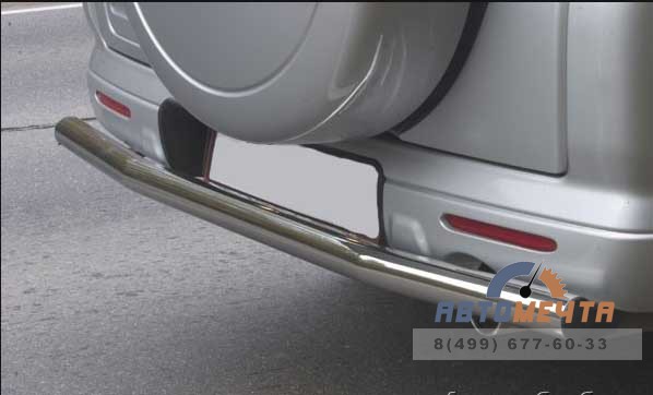 Защита заднего бампера для Хонда СРВ d70 мм Защита заднего бампера на Honda CR-V