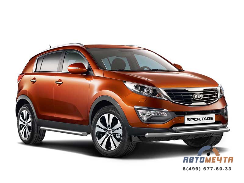 Двойная защита переднего бампера Ø63/51мм для KIA Sportage 2016 защита переднего бампера на KIA Sportage 2016