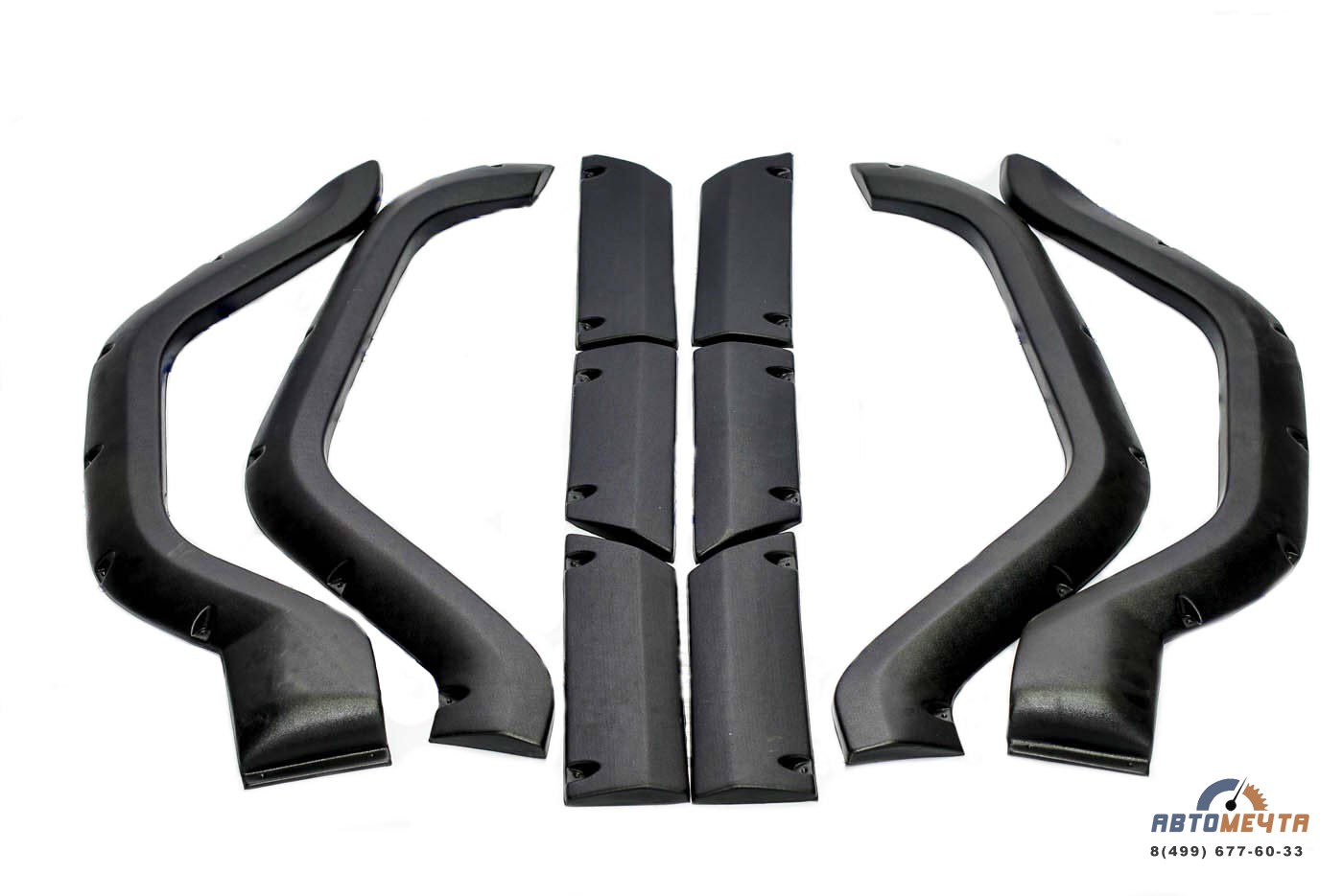 Комплект молдингов Широкие (10 элементов АБС арки, двери, порог) для УАЗ 469 / Хантер Комплект молдингов Широкие (10 элементов АБС арки, двери, порог) для УАЗ 469 / Хантер