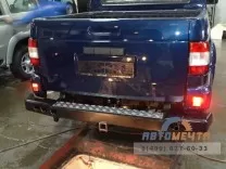 Бампер задний РИФ УАЗ Пикап с квадратом и фонарями Бампер задний РИФ УАЗ Пикап с квадратом и фонарями