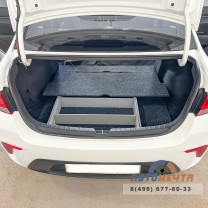 Органайзер (фальшпол) в багажник для Kia Rio 4 (2017-) с подъемным механизмом-5