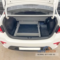 Органайзер (фальшпол) в багажник для Kia Rio 4 (2017-) с подъемным механизмом-7