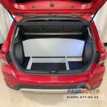 Органайзер (фальшпол) в багажник для Kia Rio X и X-Line с подъемным механизмом без усиленного пола-3