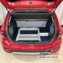 Органайзер (фальшпол) в багажник для Kia Rio X и X-Line с подъемным механизмом без усиленного пола-8