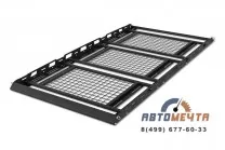 Багажник-корзина трехсекционная с основанием-решетка 2100х1100мм под поперечины Уаз Патриот Багажник-корзина трехсекционная с основанием-решетка 2100х1100мм под поперечины Уаз Патриот