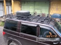 Багажник УАЗ Патриот экспедиционный без рейлингов КИТТ 2.1 м Багажник УАЗ Патриот экспедиционный без рейлингов КИТТ 2.1 м
