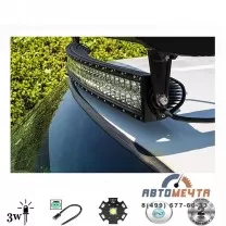 Балка светодиодная 2-рядная панорамная 180W CREE дальнего света 60 диодов 82 см, 32 Балка светодиодная 2-рядная панорамная 180W CREE дальнего света 60 диодов 82 см, 32