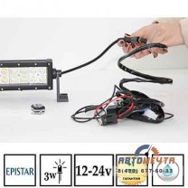 Балка светодиодная двухрядная (двухцветная LED 120W CREE комбинированного света 56 см, 22