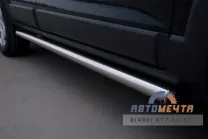 Пороги труба для Chevrolet Captiva 2012 d63 мм, пластиковые заглушки Пороги труба на Chevrolet Captiva 2012, нерж