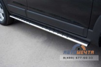 Пороги труба на Chevrolet Captiva 2012-3