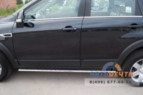 Пороги труба на Chevrolet Captiva 2012-2