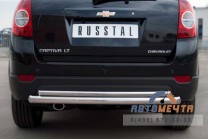 Защита заднего бампера для Chevrolet Captiva 2012-5