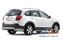 Защита заднего бампера на Chevrolet Captiva 2013--0