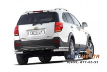 Защита заднего бампера на Chevrolet Captiva 2013--1