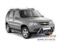 Защита переднего бампера с защитой картера 63/51 мм 