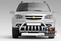 Защита переднего бампера с защитой картера 63/51 мм 