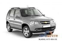 Защита переднего бампера одинарная 63 мм для CHEVROLET NIVA 2009- -1 Защита переднего бампера одинарная 63 мм для CHEVROLET NIVA 2009- -1