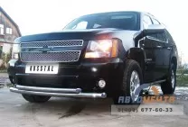 Защита переднего бампера на Chevrolet Tahoe 2012