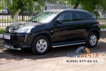 Пороги труба на Citroen C4 Aircross-2