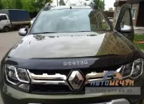Дефлектор капота Рено Дастер 2012- / Nissan Terrano 2014-