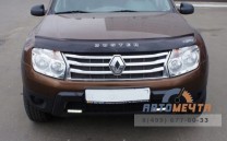 Дефлектор капота Рено Дастер 2012- / Nissan Terrano 2014--1