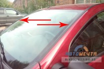 Дефлектор лобового стекла Рено Сандеро (2 шт)-3