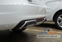 Накладка (диффузор) заднего бампера LADA Веста / SW-0