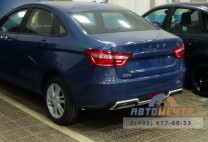 Накладка (диффузор) заднего бампера LADA Веста / SW-1