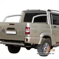 Дуга безопасности кузова УАЗ Патриот Пикап удлиненная (нержавейка) (D=76)