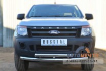 Защита бампера передняя на Ford Ranger 2012, нерж-1