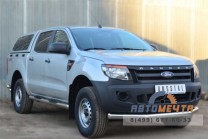 Пороги труба из нерж стали для Ford Ranger 2012-2