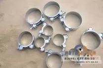 Хомуты силовые патрубков на ОТОПИТЕЛЬ УАЗ Патриот до 2012 МКПП (4 шт)