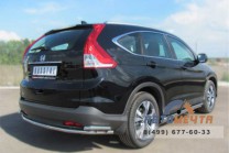 Защита заднего бампера на Honda CR-V, нерж-1