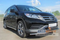 Защита переднего бампера для Honda CR-V d42_ 42 мм (секции)-1 Защита бампера передняя на Honda CR-V-1
