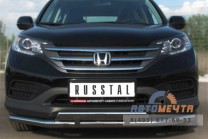 Защита бампера передняя на Honda CR-V, нерж-1