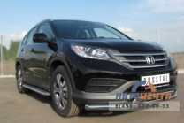 Защита бампера передняя на Honda CR-V, нерж-0