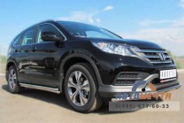 Пороги труба для Honda CR-V, нерж.-0