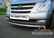 Защита переднего бампера на Hyundai H1-1