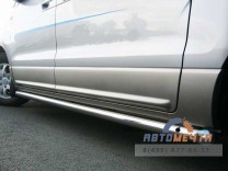 Пороги труба для Hyundai H1 d63 мм, скосы 45 градусов-3 Пороги труба для Hyundai H1-3