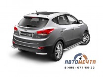 Защита заднего бампера 63мм Hyundai IX35 2010-2015	-1