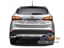 Защита заднего бампера угловая Ø51мм Hyundai Santa Fe 2013-2015 -0 Защита заднего бампера Hyundai Santa Fe 2013-2015 -0