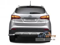Защита заднего бампера угловая Ø51мм Hyundai Santa Fe 2013-2015 Защита заднего бампера Hyundai Santa Fe 2013-2015