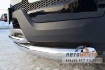 Защита бампера передняя на Hyundai Santa Fe-3