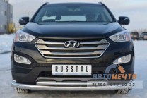 Защита бампера передняя на Hyundai Santa Fe-2