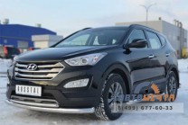 Защита бампера передняя на Hyundai Santa Fe-1
