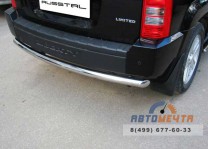 Защита заднего бампера для Jeep Liberty d76 мм (дуга)-1 Защита заднего бампера на Jeep Liberty-1