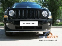 Защита переднего бампера для Jeep Liberty d42 мм (5 секций)-1 Защита переднего бампера для Jeep Liberty-1