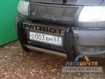 Кенгурин УАЗ Патриот комбинированный Мини с нерж трубой Кенгурин УАЗ Патриот комбинированный Мини с нерж трубой