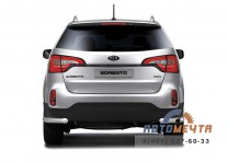 Защита заднего бампера угловая 63мм KIA SORENTO 2014-	-1